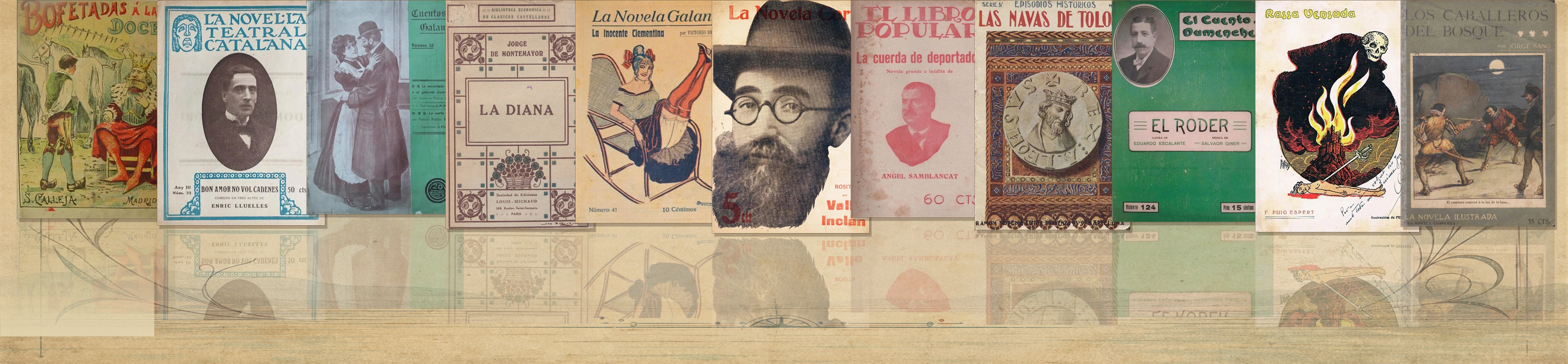 Collage de portadas publicadas entre 1910 y 1919