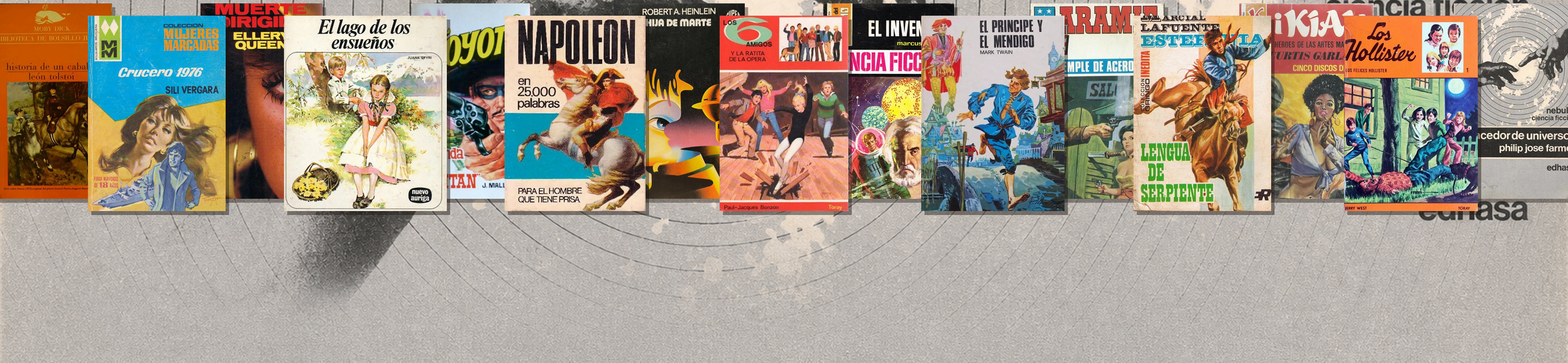 Collage de portadas publicadas entre 1970 y 1979