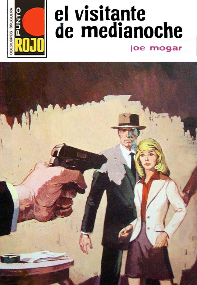 Portada del libro 'El visitante de medianoche', publicado por Bruguera en 1973 dentro de la colección Punto rojo