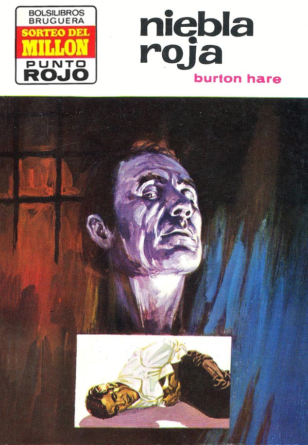 Portada del libro 'Niebla roja', publicado por Bruguera en 1973 dentro de la colección Punto rojo