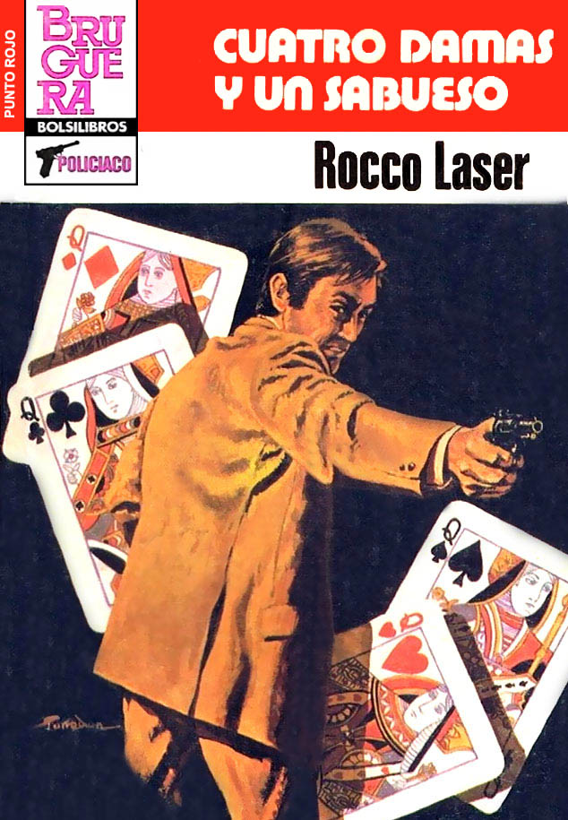 Portada del libro 'Cuatro damas y un sabueso', publicado por Bruguera en 1983 dentro de la colección Punto rojo