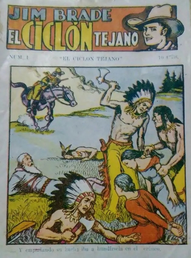 Portada de "El ciclón tejano"