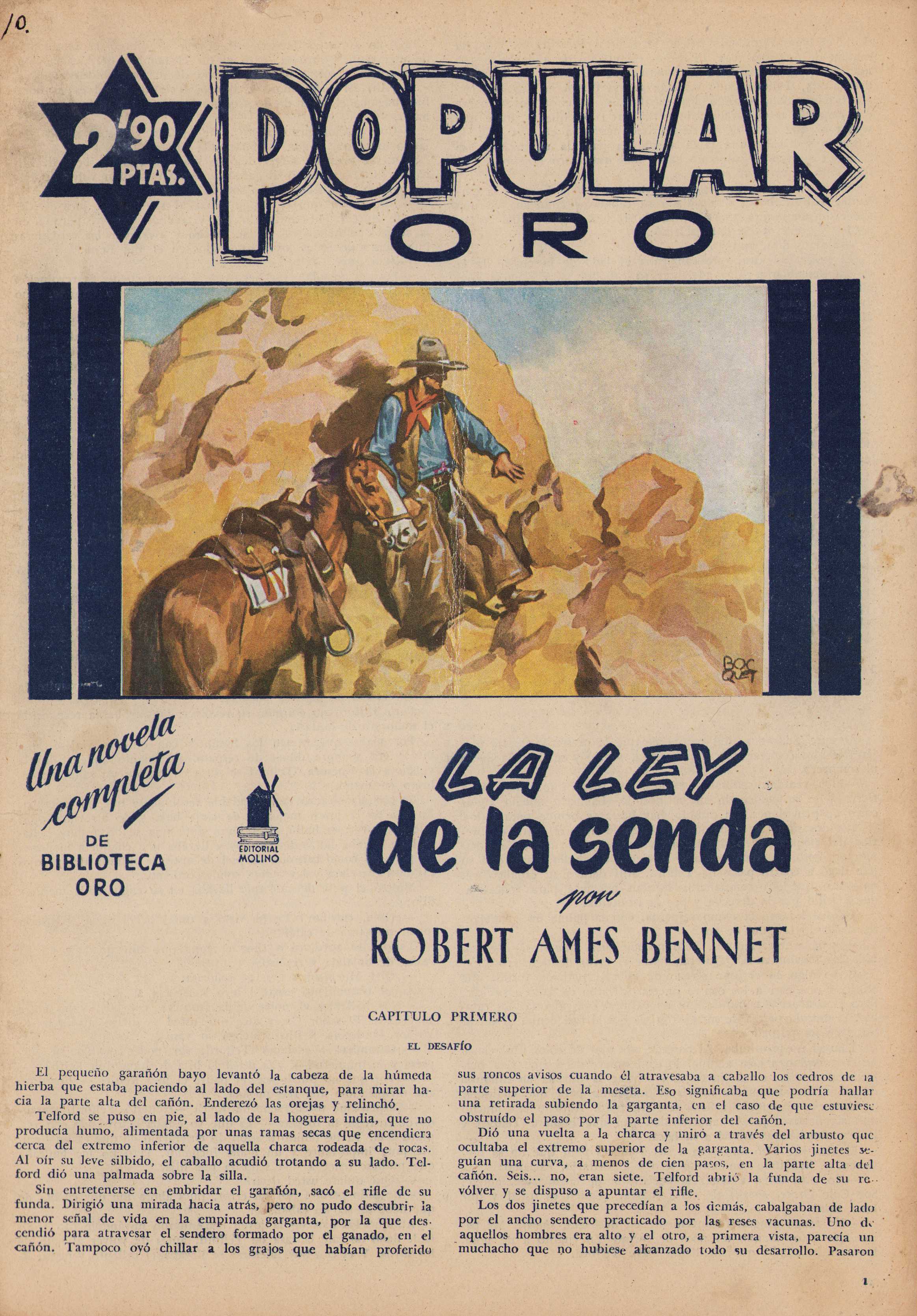 Portada de La ley de la senda