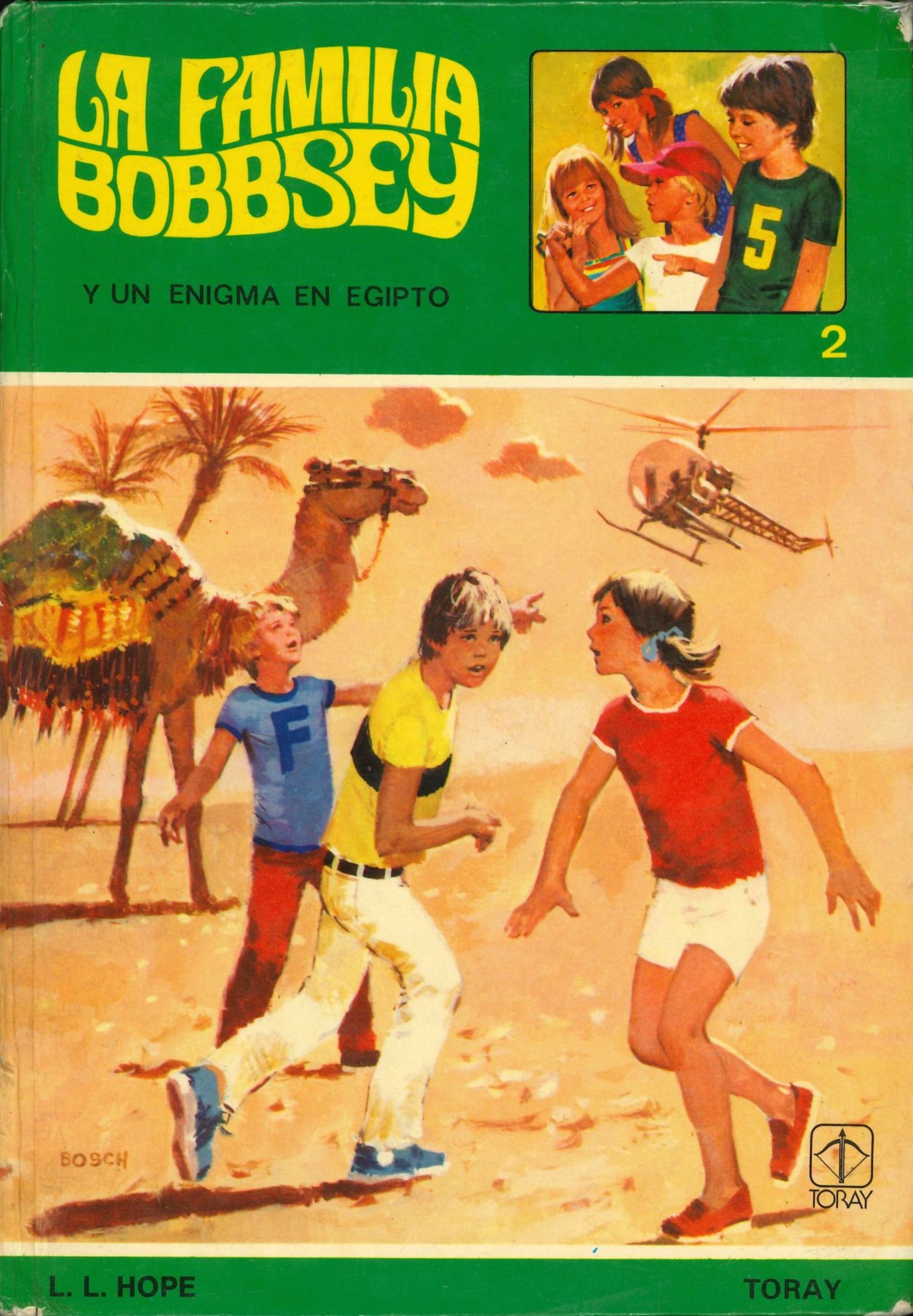 Portada de La familia Bobbsey y un enigma en Egipto
