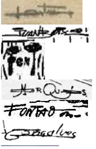 Algunas firmas sin localizar en varios números de Punto Rojo