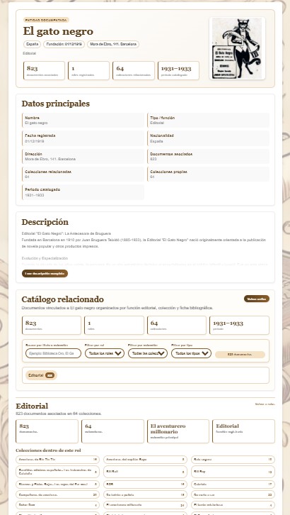 Nuevo diseño de catálogo con datos clave y clasificaciones